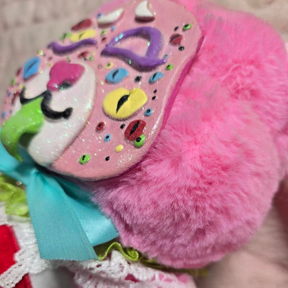 OOAK Offical Care Bears Plush Turned Artistic Backpack, Creepy Cute, Pastel Goth - Picture 7 of 8